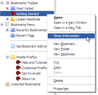 Places Context Menu